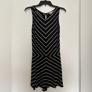 Max Studios jersey black and white romper